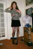 Crossdresser in a short skirt, RHT Stockings, high heels, Wig, 1960s, PETV01P04_01