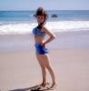 Bikini Swimsuit, beach, ocean, barefeet, barefoot, legs, leggy, 1960s, PFAV03P03_14
