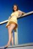 Woman, Female, Leggy, beachwear, skirt, 1950s