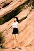 Shorts, Leggy Woman, Vasquez Rocks, 1950s, PFAV09P03_19B