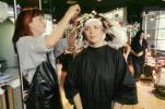 Woman in Rollers, Hair Curler, perm, perming, beautician, PFBV01P12_05