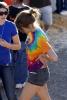 woman, cut-off jeans, cutoff, tie-dyed shirt, PFFD01_029