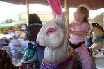 White Rabbit, Girl on a Merry-go-Round, Carousel, Marin County Fair, PFFD01_045