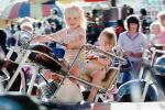 Smiling Girl, boy, motorcycle ride, County Fair