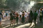 Crowds, People, smoke, Renaissance Faire, Marin County, Septermber 27 1992