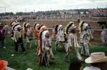 American Indians Parading at Rodeo, Warbonnet, 1950s
