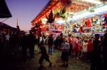 Booths, Arcade, Lights, Night, Nighttime, Marin County Fair