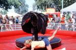 Girl on a Bucking Mechanical Bull, Alameda County Fair, PFFV05P07_14