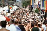 Crowded Gay Freedom Parade day