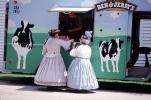 Women in Costume, Ben & Jerry's Ice Cream vendor, cows, Civil War re-enactment
