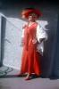 Red Dress, Shawl, 1950s, PFLV10P06_03