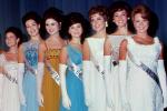 Formal Dress, Pageant, Ladies in their Evening Attire, 1960s, PFMV01P08_07B