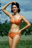 Pretty Lady, Bouffant Hairdo, Bellybutton, Arms, Bikini, Suntan, 1960s