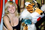 Smiling Blonde with Tiger, Cleavage, 1960s, Pageant, PFMV01P14_04