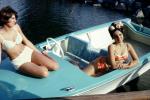 Lady, Bikini, Swimsuit, Boat, 1960s, PFMV02P11_08