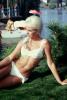 Lady, Bikini, Swimsuit, Blonde, Belllybutton, 1960s
