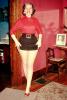 Woman, Boudoir, Lifts Skirt, 1958, 1950s