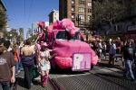 cowgirl, pink truck, Love Fest 2008, Parade, Market Street, PFPD01_159