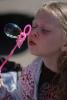 Girl Blowing Bubbles, April Fools Parade