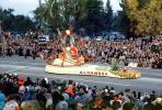 Santa Claus, sled, bell, elves, bowtie, Alhambra, Rose Parade, 1950, 1950s, PFPV03P09_15