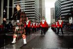 Marching Band, Baton Twirler, Saint Patrick's Parade, down Market Street, PFPV03P14_02