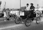 1900 Locomobile, Horseless Carriage, Man and Woman in Period Costume, Hermosa Beach 1912 Days, 1950s, PFPV04P02_16