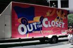 Mobile Billboard, Out of the Closet Thrift Stores, Lesbian Gay Freedom Parade, Market Street, PFPV05P09_01