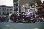 Mack Truck, Bell, Fireman's Parade, Fire truck, 1950s