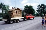 Log Cabin, Sunny Slopes Forest, Sulfer Springs Sesquicentennial Parade, Tiro-Auburn, Ohio, July 1983, 1980s