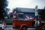 Clown, Firetruck, Chicago, July 4th Parade, 1950s