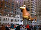 Frieda the Dachshund, Helium Balloon, Float, People, Crowds, Macy's Thanksgiving Day Parade, 1949
