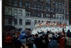 Santa Clause on his sled, reindeer, People Crowds, Macy's Thanksgiving Day Parade, 1949, PFPV08P07_09