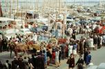 Harbor parade, Boats, People, Cars, Saint Michel, French Riviera, PFPV08P13_10
