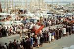 Harbor parade, Boats, People, Cars, Saint Michel, French Riviera, PFPV08P13_11