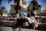 Bucking Horse, Bronco, Cowgirl, Cars, 1950s