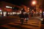 Crosswalk, nighttime, night, Walgreens Pharmacy, Cow Hollow