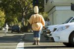 woman walking, crosswalk, Berkeley, PFSD01_183