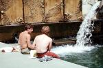 Shirtless Men Sitting in the Sun, Justin Herman Plaza Fountain