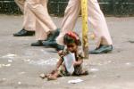 Girl Playing on the Sidewalk, Mumbai, India