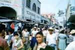 Urcelay, boy, shops, stores, crowds, buildings, 1950s