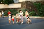 Brother, Sister, Siblings, Family, Women, Stroller, Imperial Palace Park, Tokyo, PFSV03P04_12