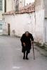Woman Walking with Cane, Politika, Greece, PFSV05P10_19