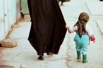 Woman walking, hajib, hadjib, Iran, PFSV05P15_15B