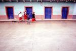 Doors, Women Walking, Nebaj, Guatemala, PFSV06P07_14