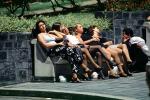 Women on a Bench, Relaxing, Legs, Summer, Sunny, Buenos Aires, PFSV06P11_14