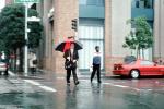 Man Walking, rain, crosswalk, umbrella
