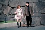 Tokyo, Palace, Coat, Formal, Skirt, Boots, Purse, Legs, Stone