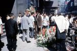 Men, flowers, walking, September 1962, 1960s, PFSV08P05_11