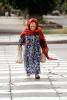 Woman on a crosswalk, Tashkent, Uzbekistan, PFSV08P09_08