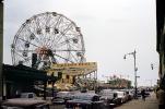 Virginia Reel Roller Coaster, Wonder Wheel Ferris Wheel, 1956, 1950s, PFTV01P08_19